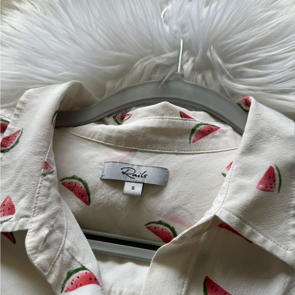 Rails Watermelon Button Down - image 5